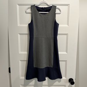 J. Crew Dress, blue and gray, size 6